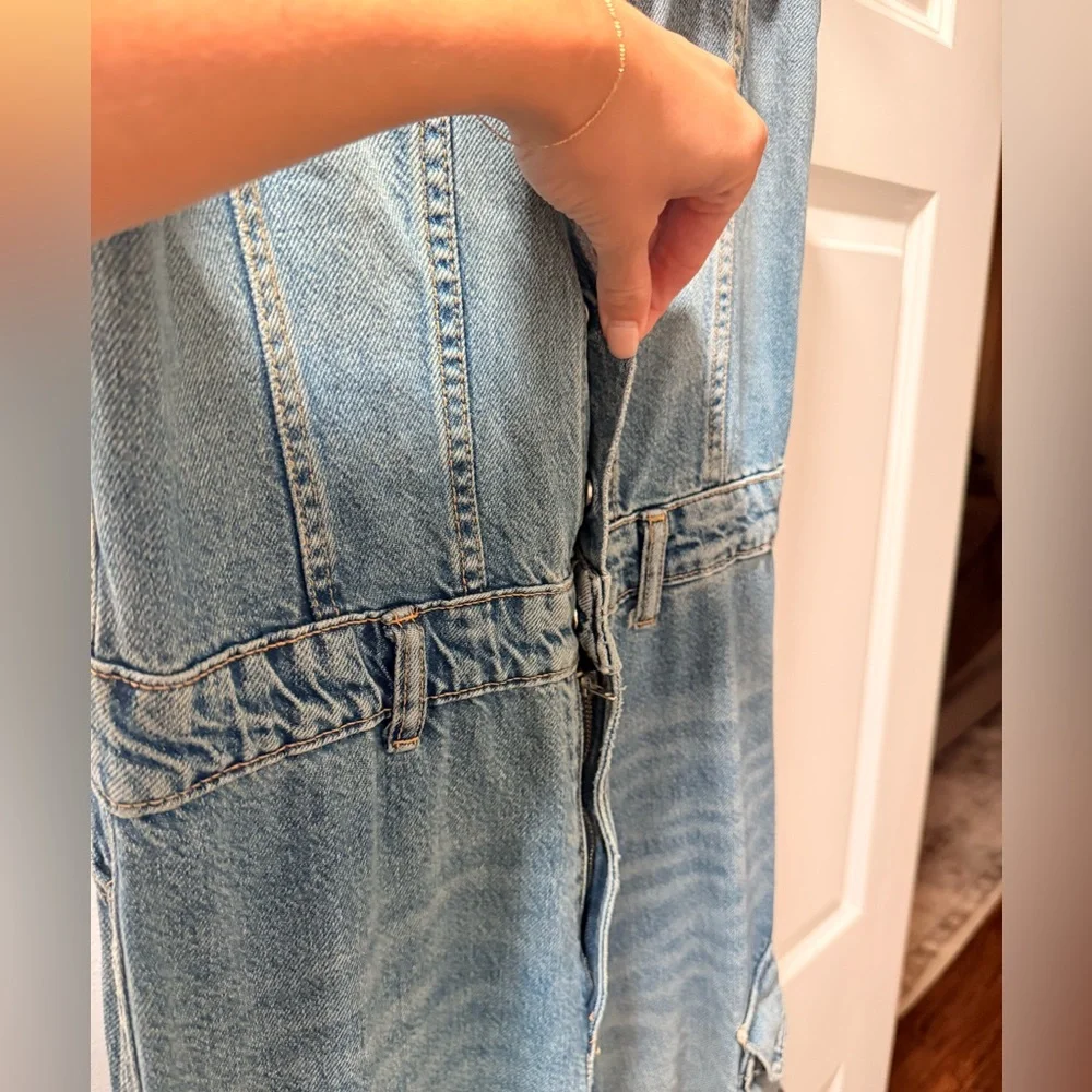 ZARA JEAN JUMPSUIT - Picture 6 of 9